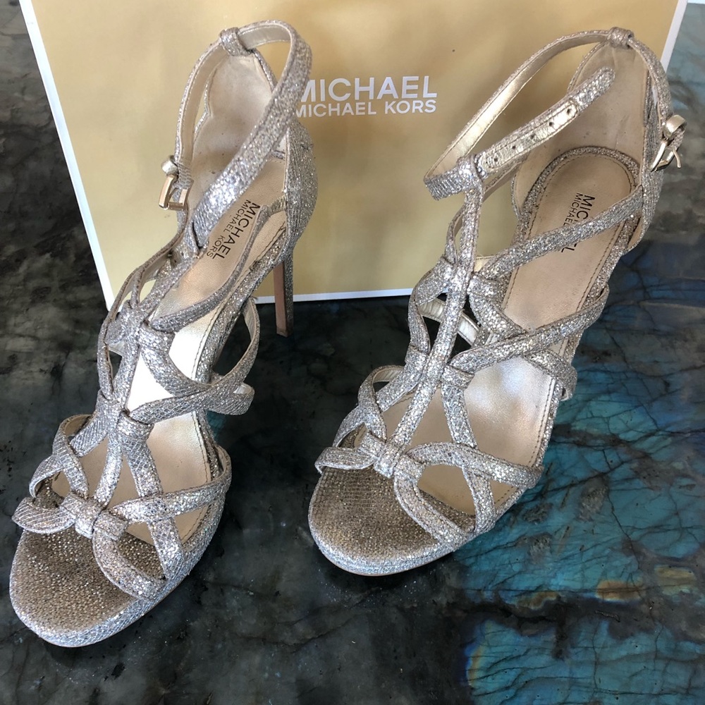 Michael Kors Champaign heels size 8 - Picture 4 of 4